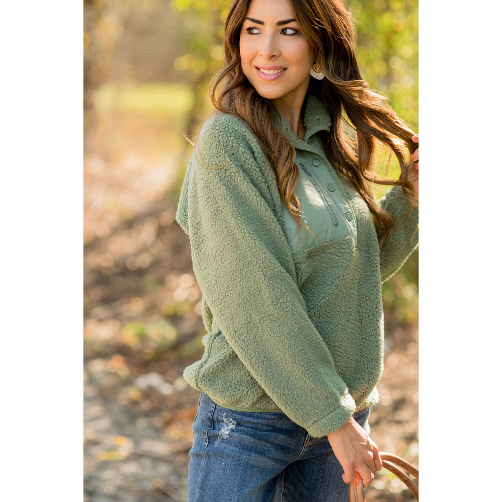 Sherpa Soft Pullover - Betsey's Boutique Shop