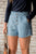 Four Button Chambray Shorts - Betsey's Boutique Shop - Shorts
