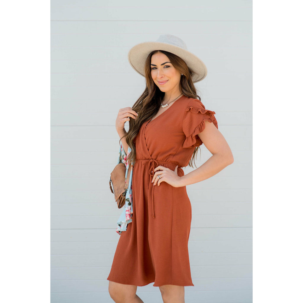 Wrapped Top Sleeve Dress - Betsey's Boutique Shop - Dresses