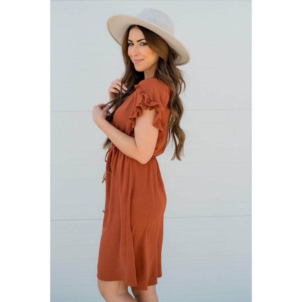 Wrapped Top Sleeve Dress - Betsey's Boutique Shop - Dresses