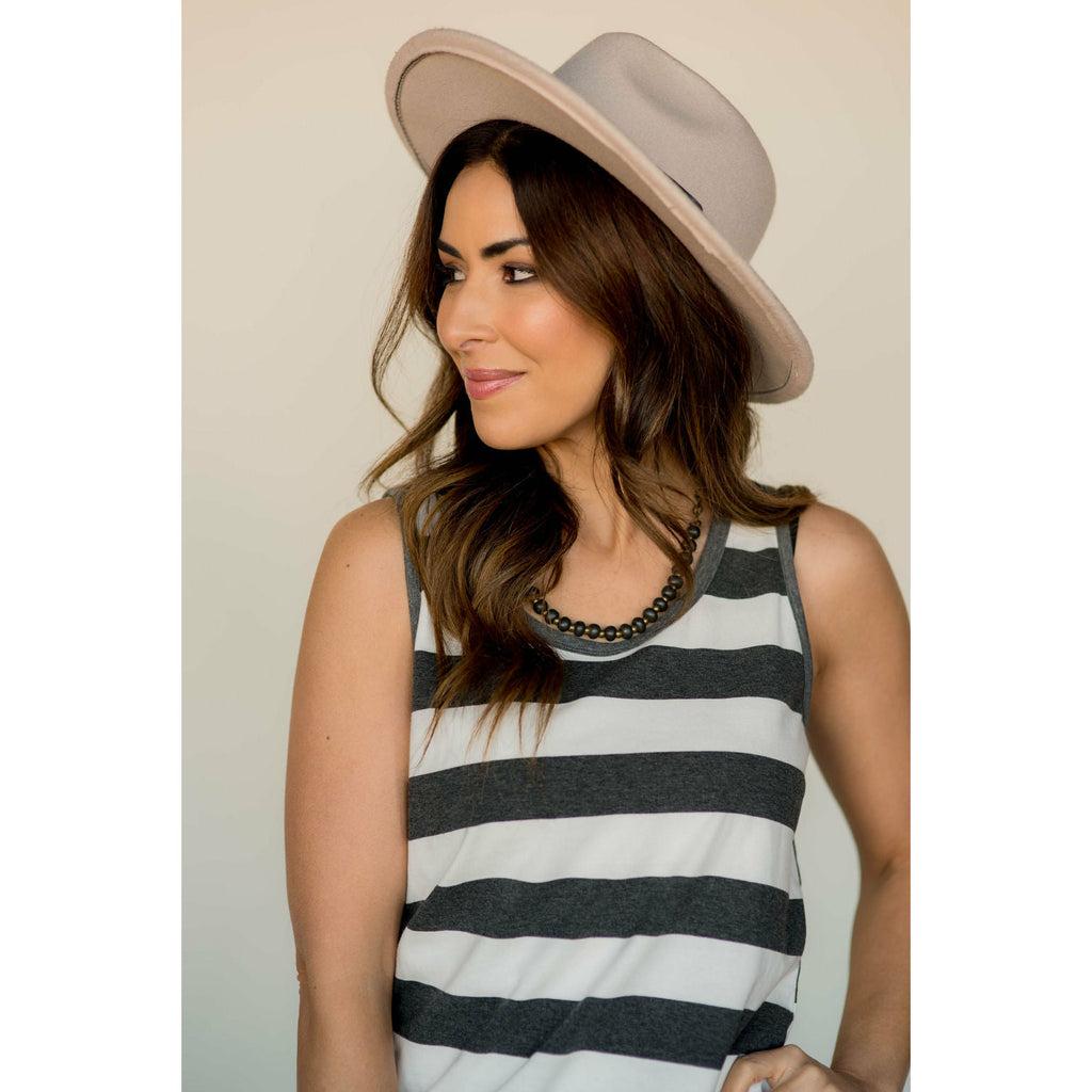 Large Stripe Tank - Betsey's Boutique Shop