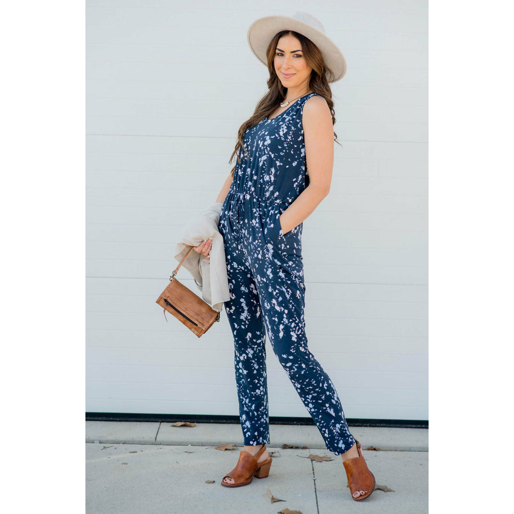 Bleach Dye Jumpsuit - Betsey's Boutique Shop