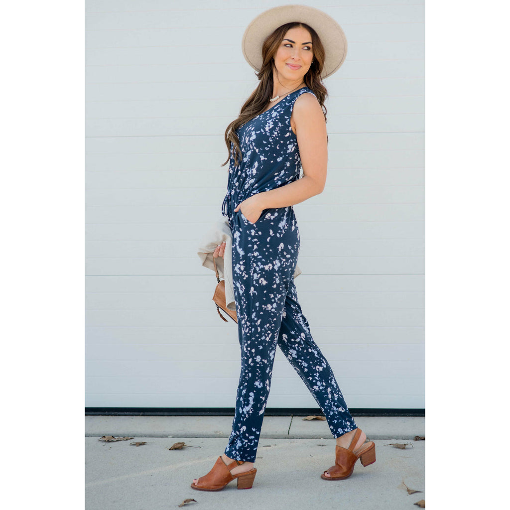 Bleach Dye Jumpsuit - Betsey's Boutique Shop