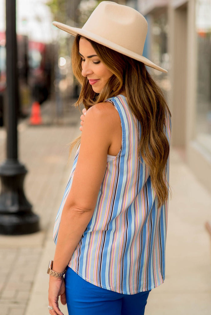 Color Stripe Tank - Betsey's Boutique Shop