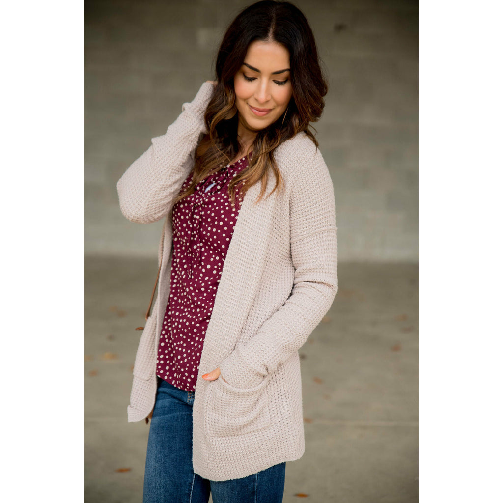 Knit Pocket Cardigan - Betsey's Boutique Shop