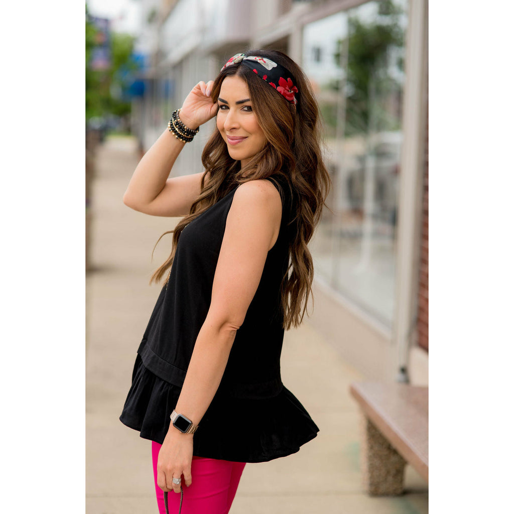 Ruffle Faux Layer Tank - Betsey's Boutique Shop