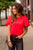 Eyelet Puffed Sleeve Tee - Betsey's Boutique Shop -