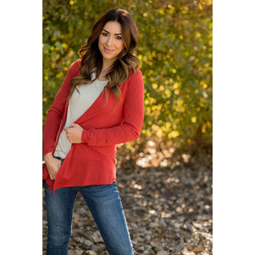 Lightweight Basic Cardigan - Betsey's Boutique Shop - Coats & Jackets