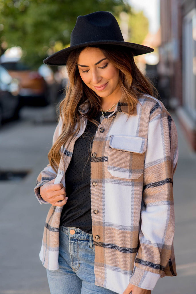 Autumn Plaid Shacket - Betsey's Boutique Shop