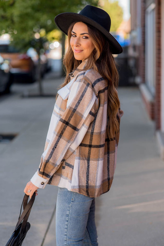 Autumn Plaid Shacket - Betsey's Boutique Shop