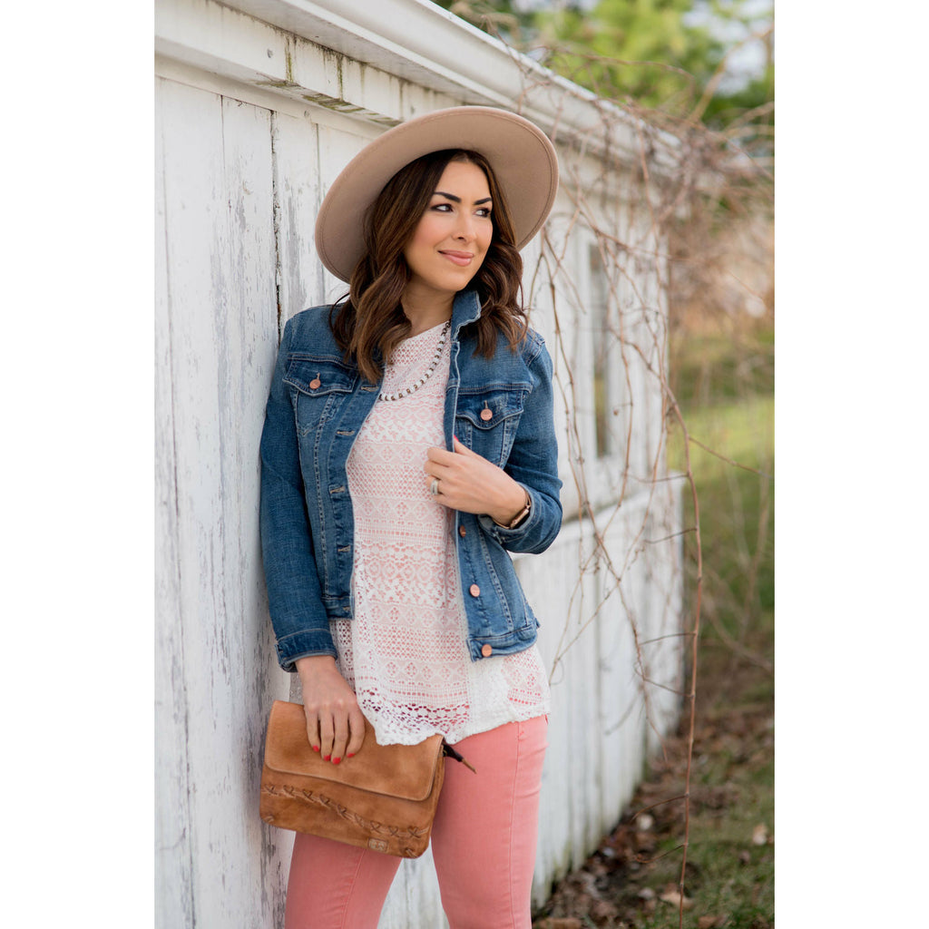 Lace Overlay Tank - Betsey's Boutique Shop