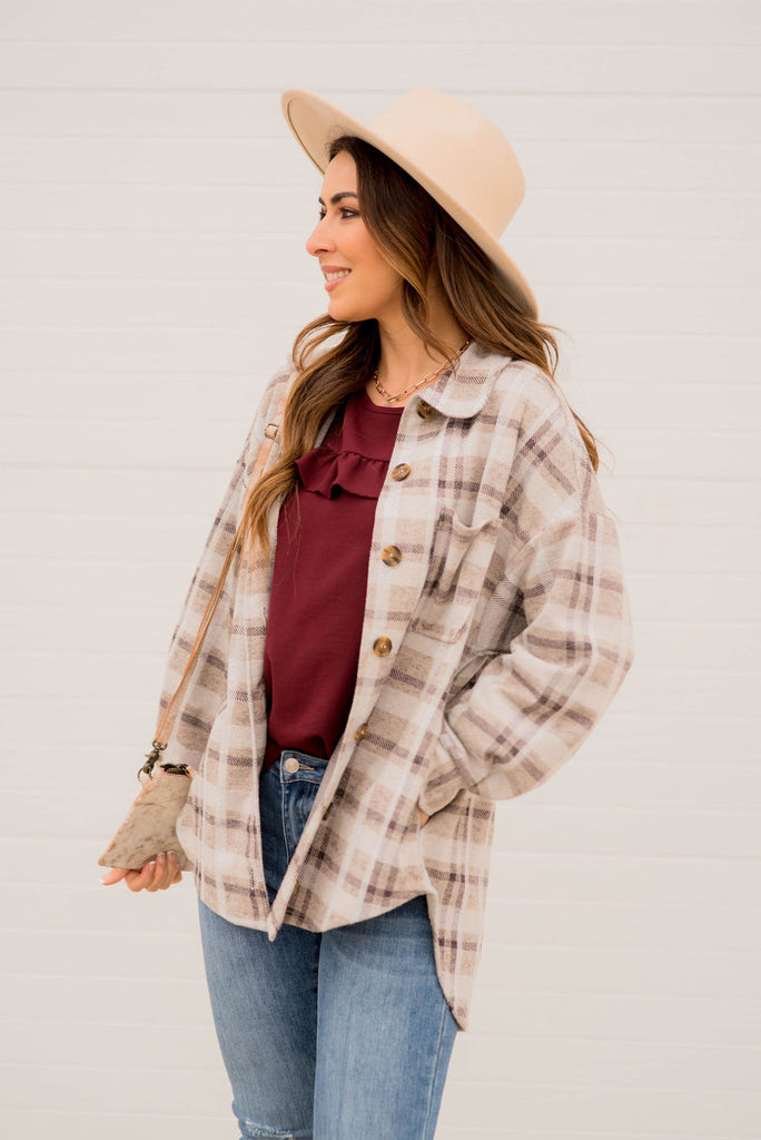 Picture Perfect Plaid Shacket - Betsey's Boutique Shop