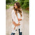 Thin Striped Cardigan-White - Betsey's Boutique Shop