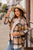 Sepia Plaid Hooded Shacket - Betsey's Boutique Shop -