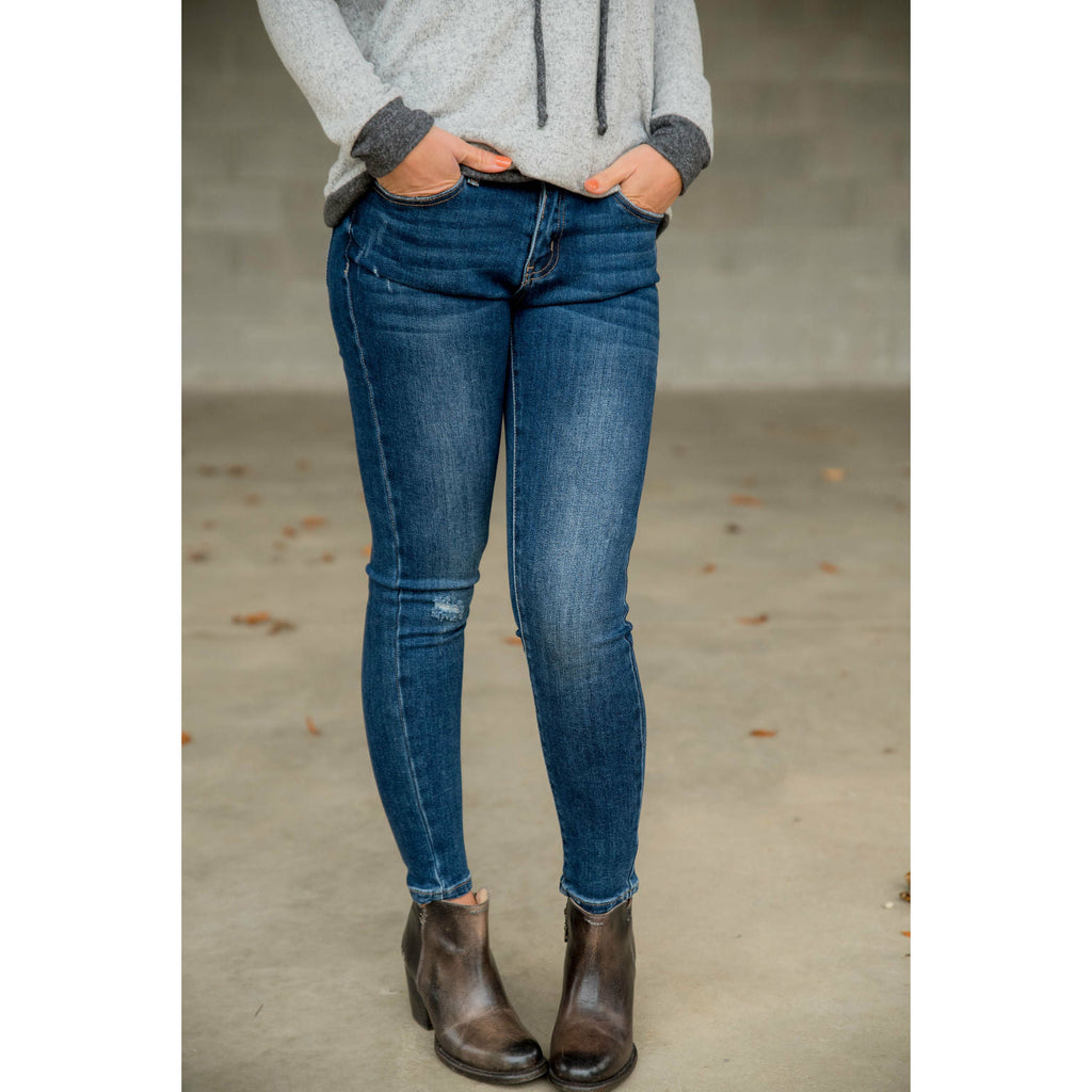 Betsey's Distressed Denim Skinny Jeans - Betsey's Boutique Shop