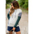 Mixed Striped Blocked Hoodie - Betsey's Boutique Shop - Shirts & Tops