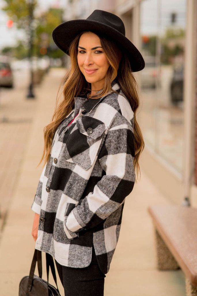 Buffalo Check Shacket - Betsey's Boutique Shop