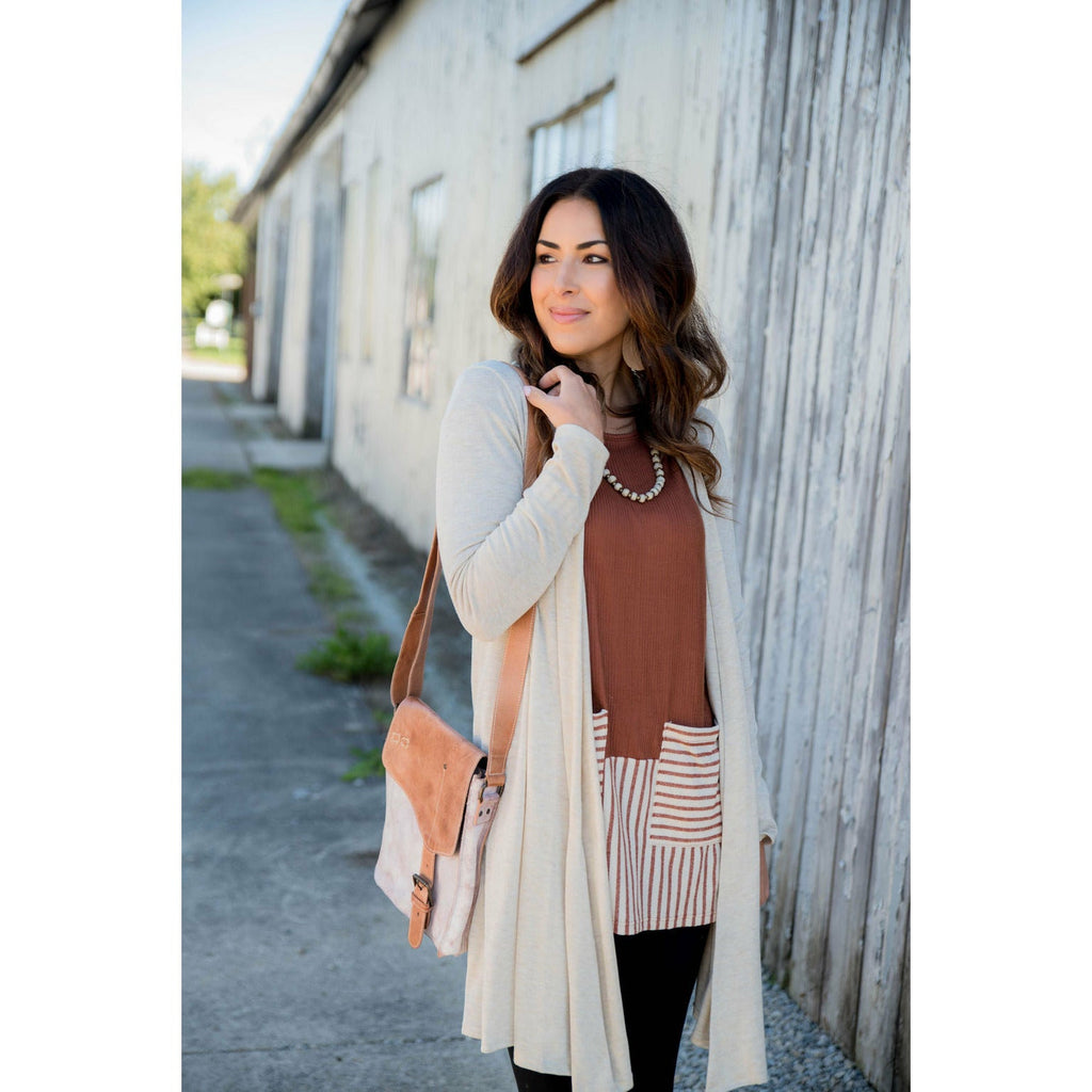 Basic Tunic Cardigan - Betsey's Boutique Shop - Coats & Jackets