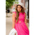 Smocked Accent Ruffle Trim Midi Dress - Betsey's Boutique Shop - Dresses