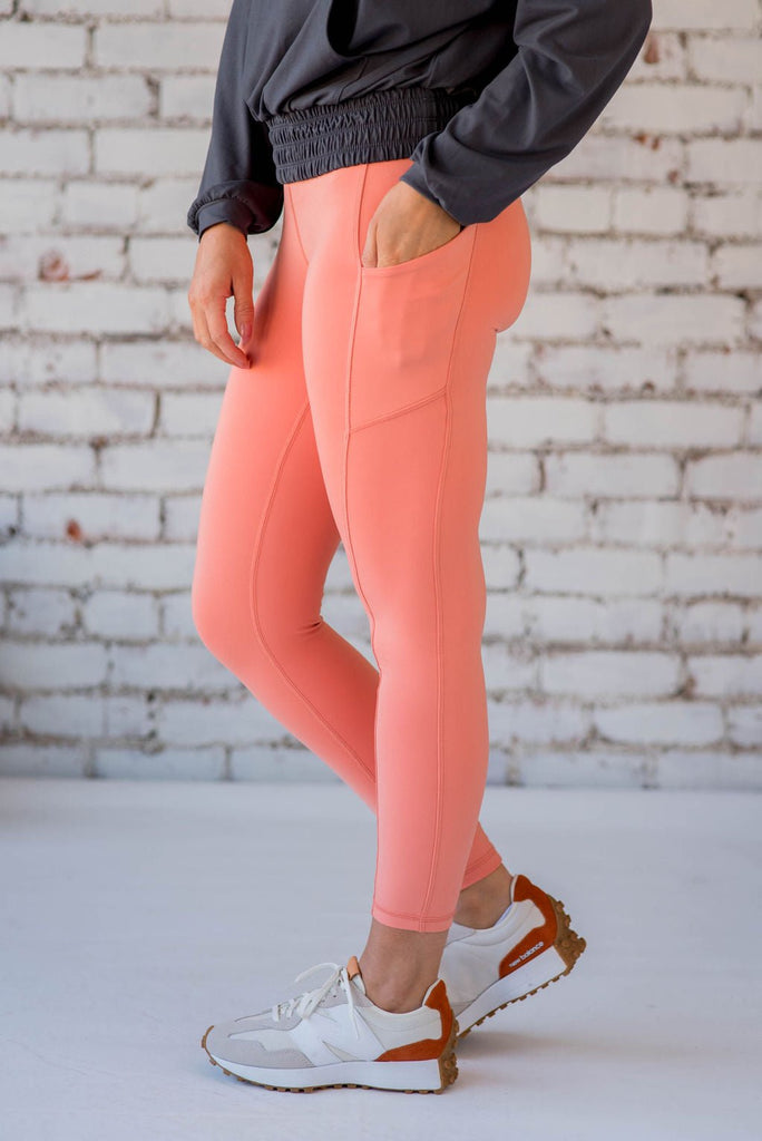 Thick Stitched Side Pocket Leggings - Betsey's Boutique Shop -