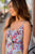 Sketched Floral Faux Wrap Dress - Betsey's Boutique Shop -
