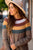 Neutral Rainbow Neck Knit Sweater - Betsey's Boutique Shop - Outerwear