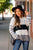 Color Block Striped Sleeve Sweater - Betsey's Boutique Shop - Outerwear