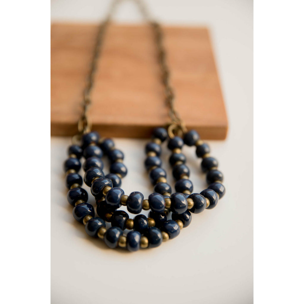 Bel Koz Triple Twist Clay Necklace - Betsey's Boutique Shop