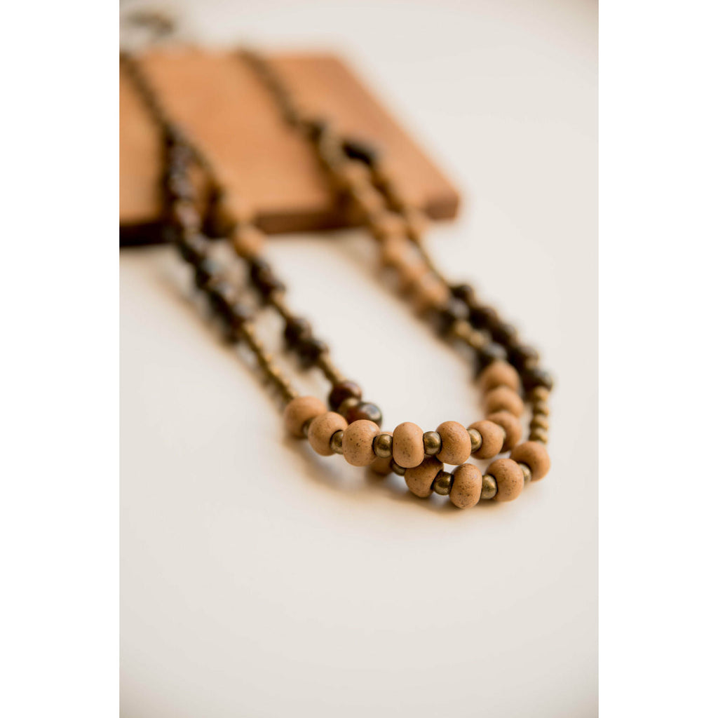 Bel Koz Double Clay Necklace - Betsey's Boutique Shop