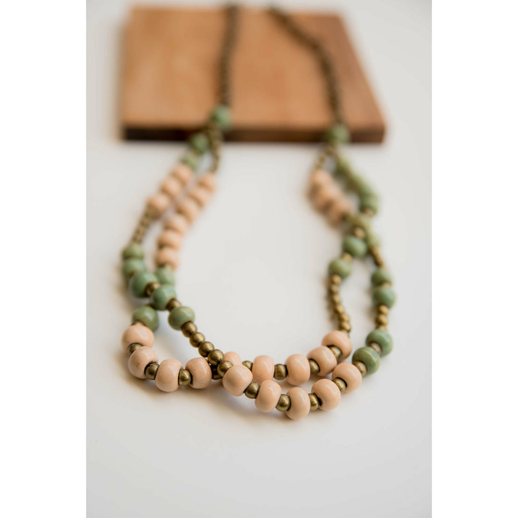 Bel Koz Double Clay Necklace - Betsey's Boutique Shop