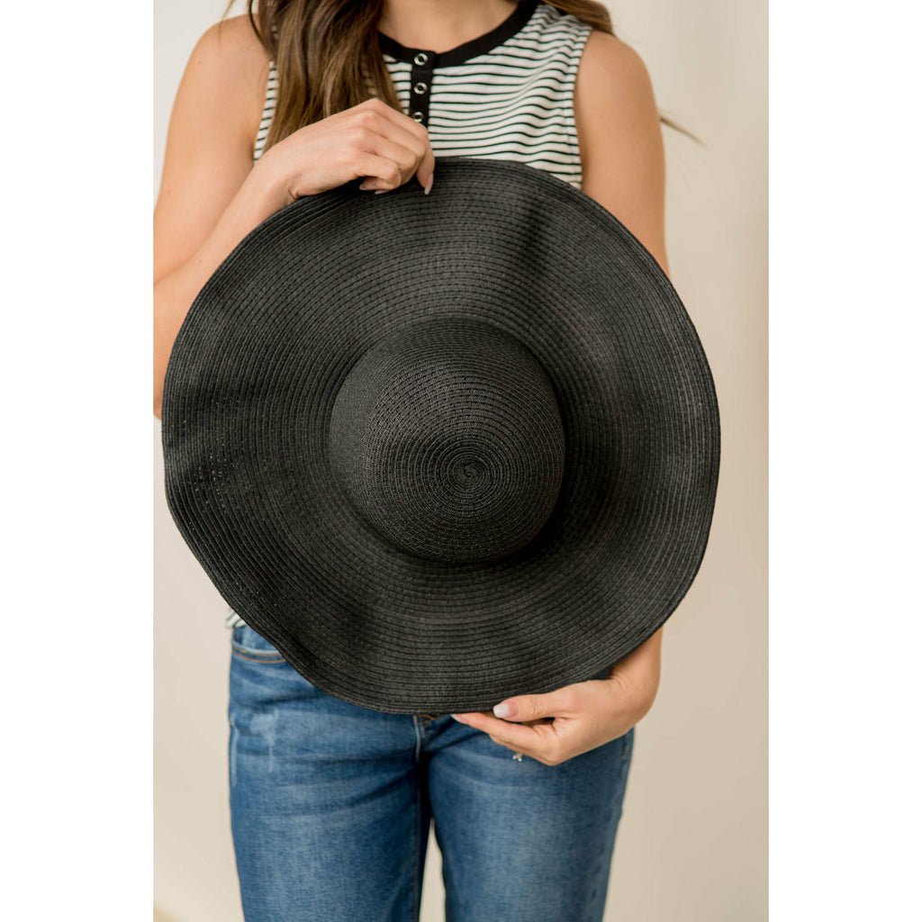 Large Brimmed Sun Hat - Betsey's Boutique Shop