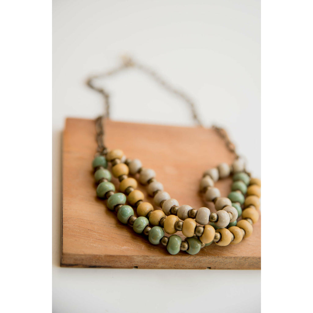 Bel Koz Mixed Triple Twist Clay Necklace - Betsey's Boutique Shop - Necklaces