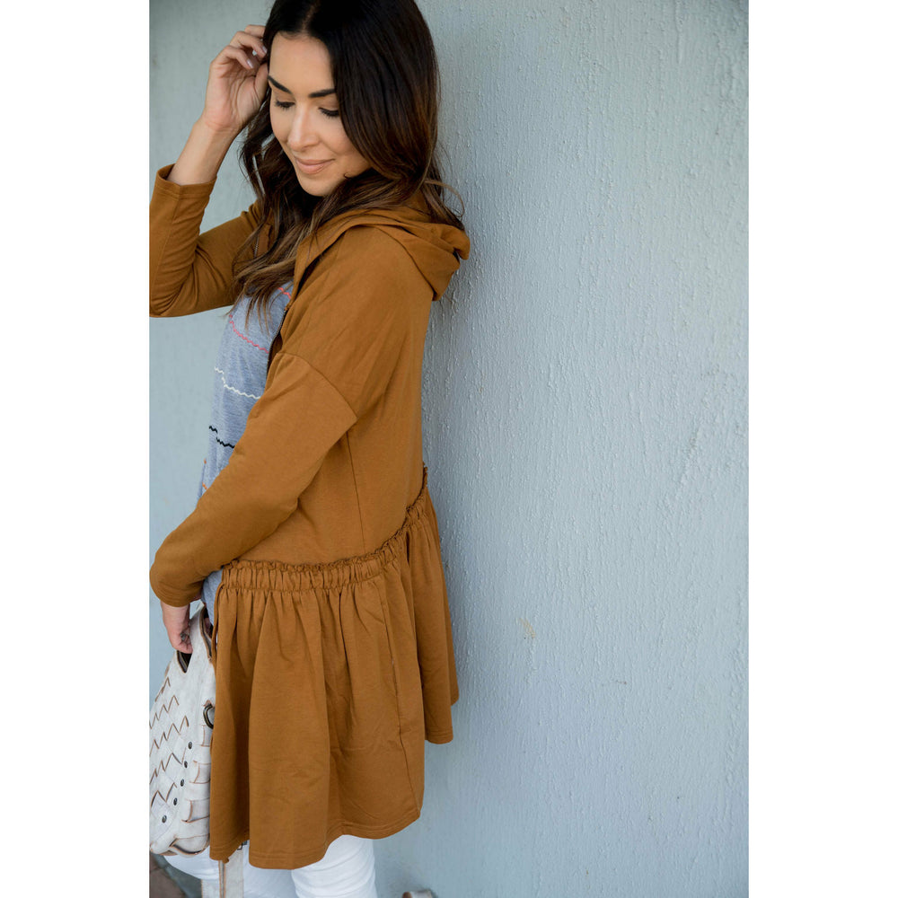 Ruffle Bottom Jacket Betsey's Boutique Shop Coats & Jackets