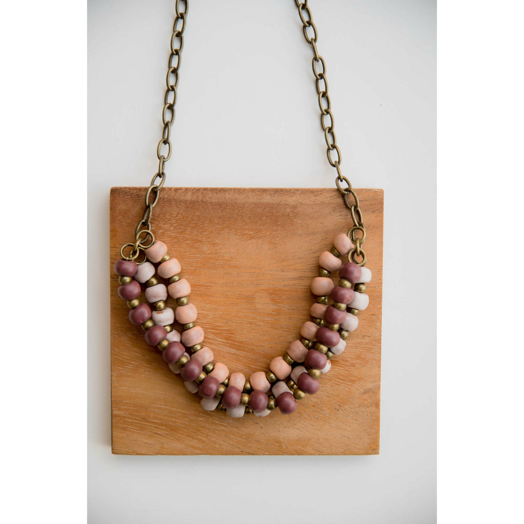 Bel Koz Mixed Triple Twist Clay Necklace - Betsey's Boutique Shop - Necklaces