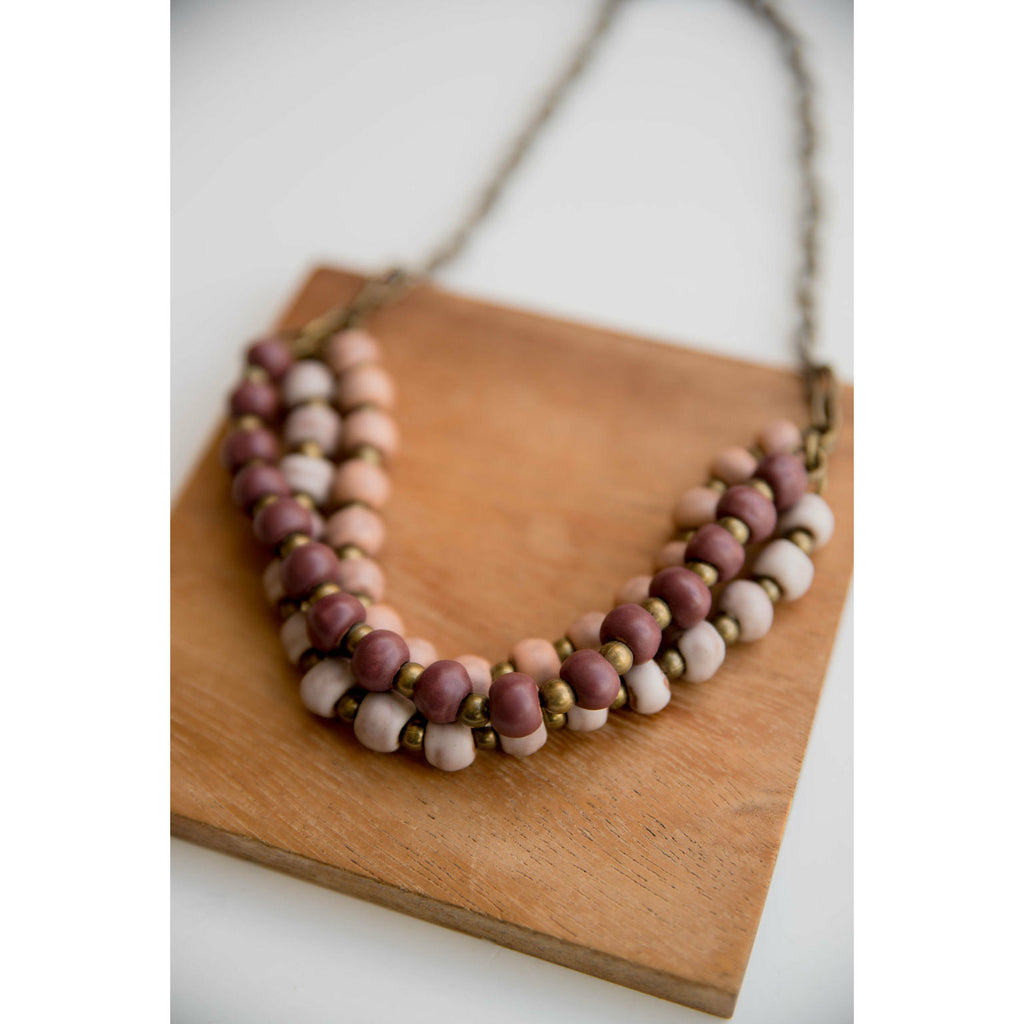 Bel Koz Mixed Triple Twist Clay Necklace - Betsey's Boutique Shop - Necklaces