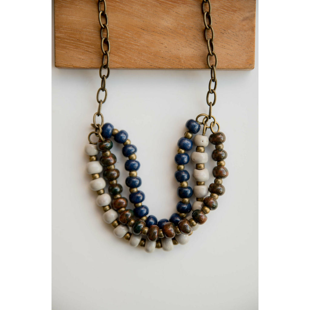 Bel Koz Mixed Triple Twist Clay Necklace - Betsey's Boutique Shop - Necklaces