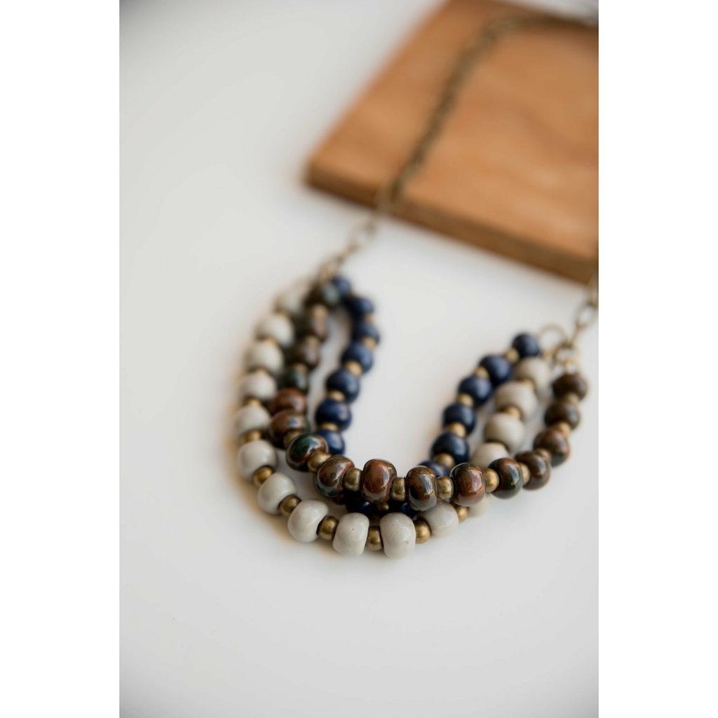 Bel Koz Mixed Triple Twist Clay Necklace - Betsey's Boutique Shop - Necklaces