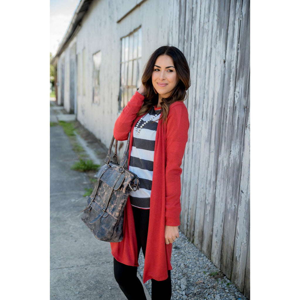 Basic Tunic Cardigan - Betsey's Boutique Shop - Coats & Jackets