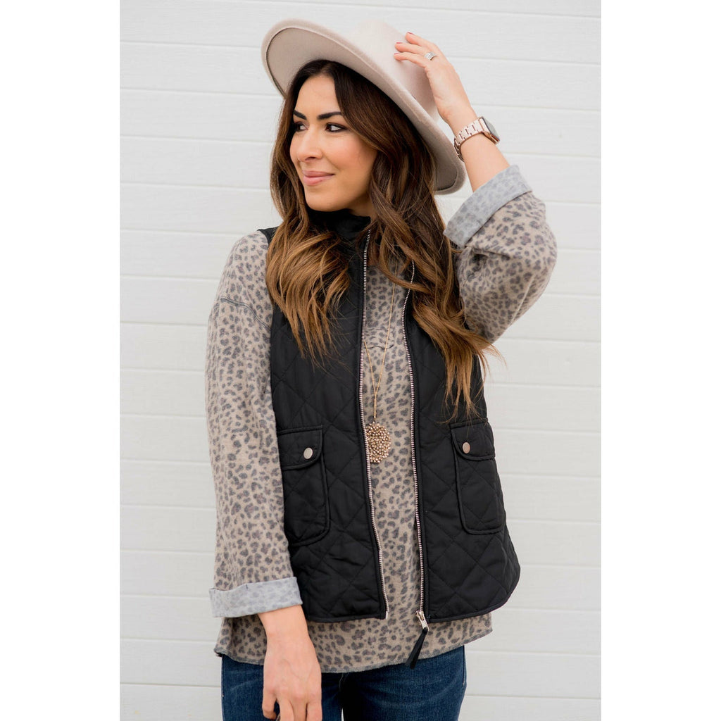 Matte Puffer Vest - Betsey's Boutique Shop