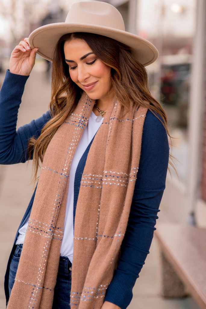 Hint of Blue Scarf - Betsey's Boutique Shop