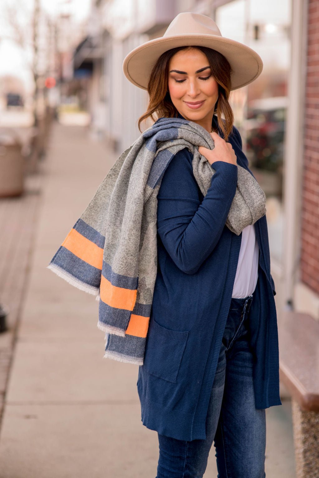 Snazzy Blocked Camo Blanket Scarf Betsey's Boutique Shop Scarves