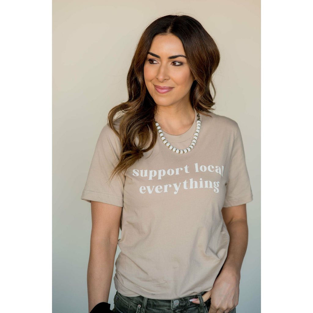 Support Local Everything Graphic Tee - Betsey's Boutique Shop