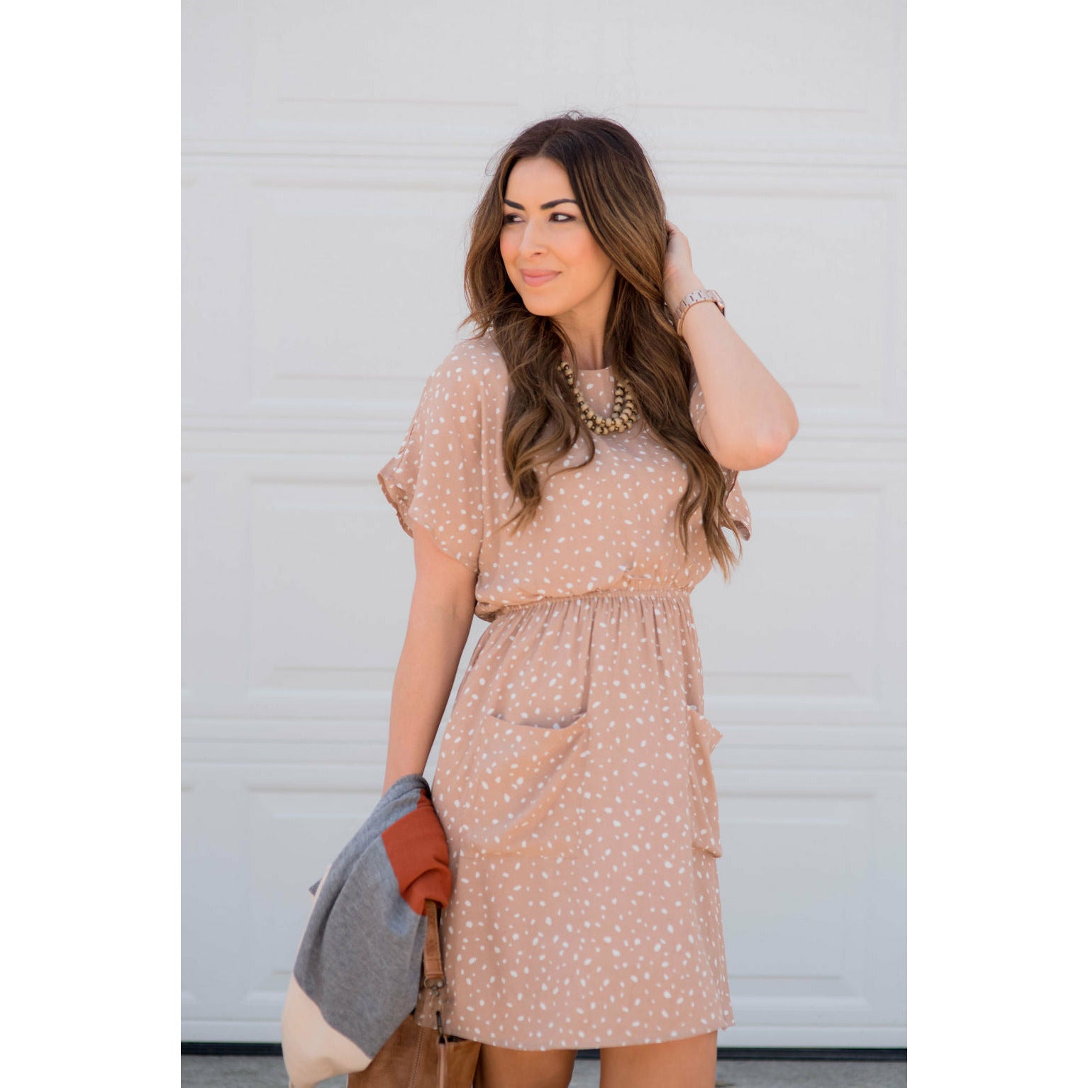 Cheetah Tee Dress Beige / S