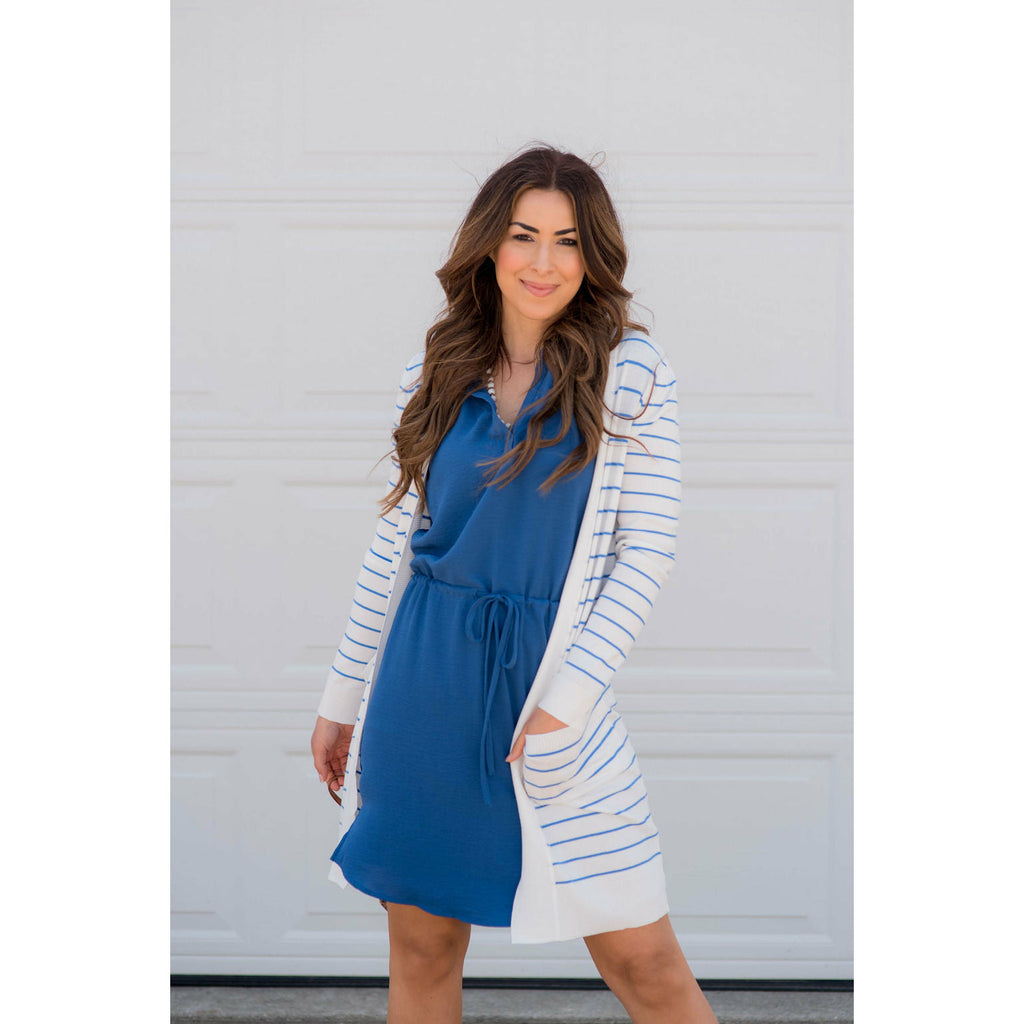 V-Neck Tie Dress - Betsey's Boutique Shop