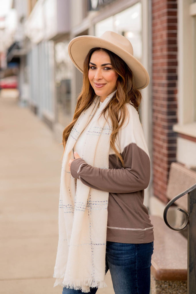 Hint of Blue Scarf - Betsey's Boutique Shop