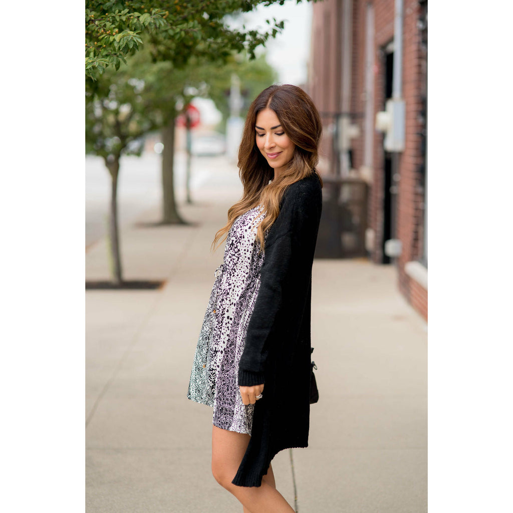 Textured Tissue Tunic Cardigan - Betsey's Boutique Shop