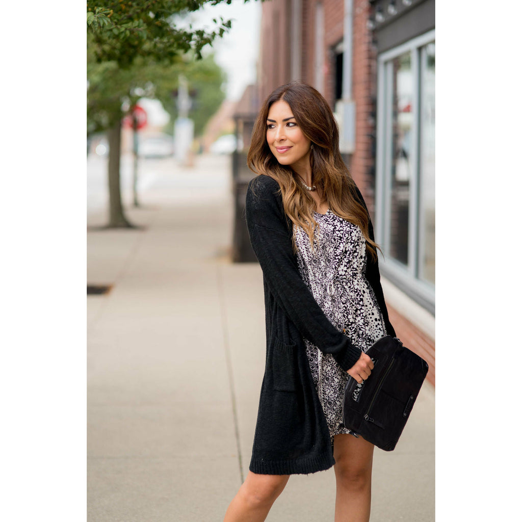 Textured Tissue Tunic Cardigan - Betsey's Boutique Shop