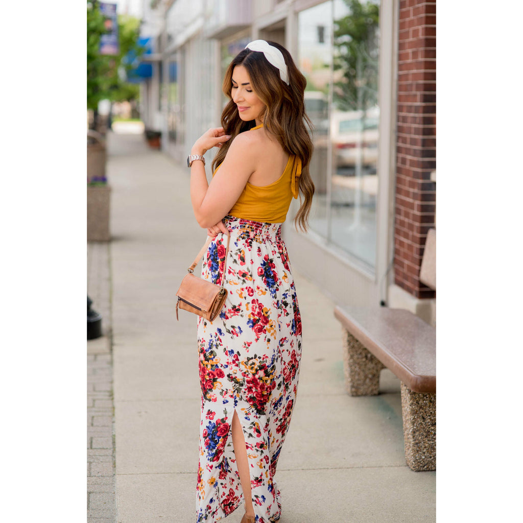 Floral Bottom Maxi - Betsey's Boutique Shop