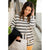 Mustard Accent Striped Hoodie - Betsey's Boutique Shop