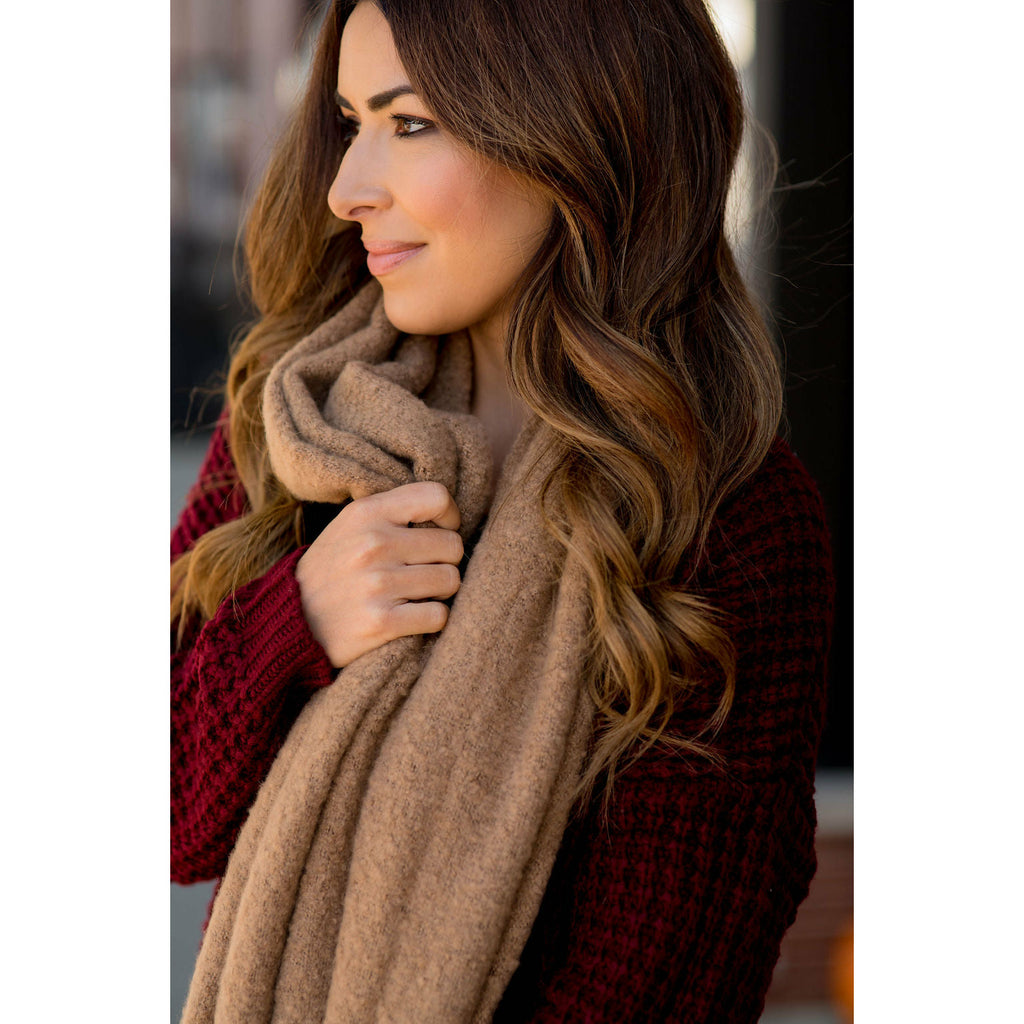 Cute & Cozy Twisted Fringe Scarf - Betsey's Boutique Shop